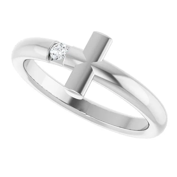 Sideways Cross Ring Image 5 Jewelry Design Studio Jensen Beach, FL