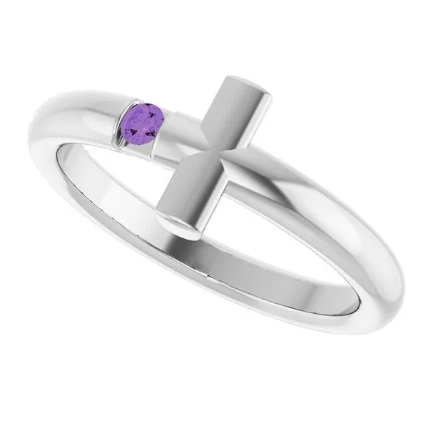 Sideways Cross Ring Image 5 Rasmussen Jewelers Spanish Fork, UT