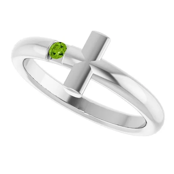 Sideways Cross Ring Image 5 Diny's Jewelers Middleton, WI