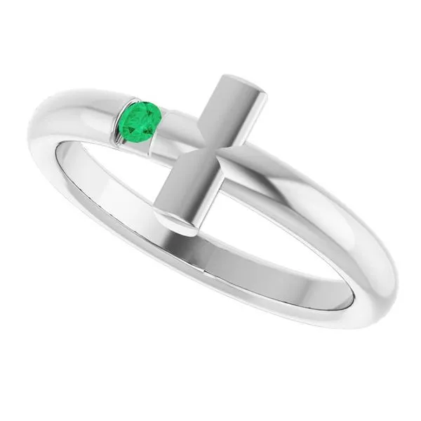 Sideways Cross Ring Image 5 Arnold's Jewelry and Gifts Logansport, IN