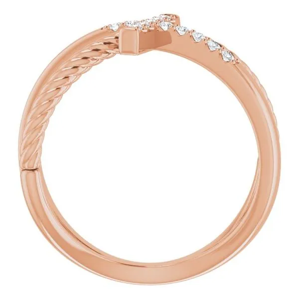 Accented Cross Rope Ring Image 2 Jewelry Design Studio Jensen Beach, FL