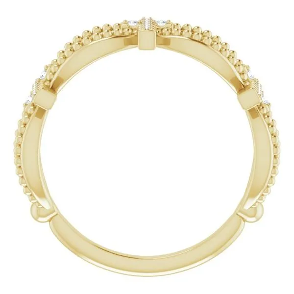 Accented Stackable Cross Ring Image 2 Hopman Jewelers Elkhart, IN