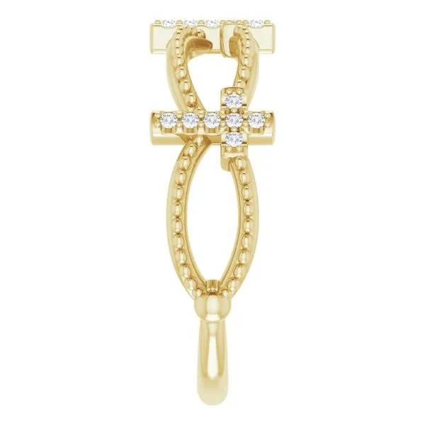 Accented Stackable Cross Ring Image 4 Jewelry Design Studio Jensen Beach, FL