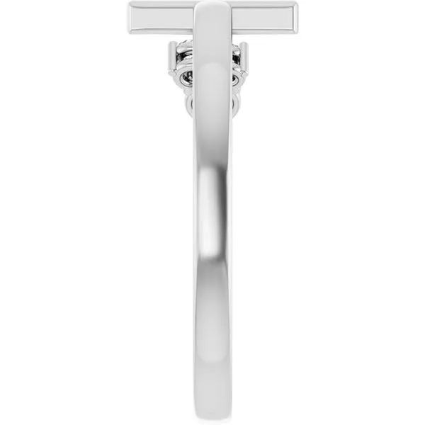 Accented Negative Space Cross Ring Image 4 Rasmussen Jewelers Spanish Fork, UT