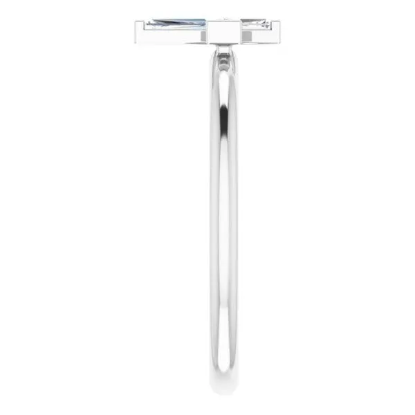 Accented Stackable Cross Ring Image 4 Cherry Street Jewelers Tulsa, OK