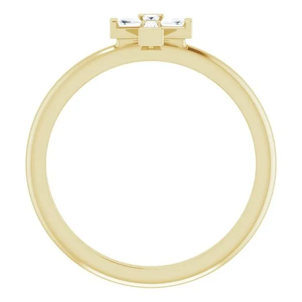 Accented Stackable Cross Ring Image 2 Hopman Jewelers Elkhart, IN