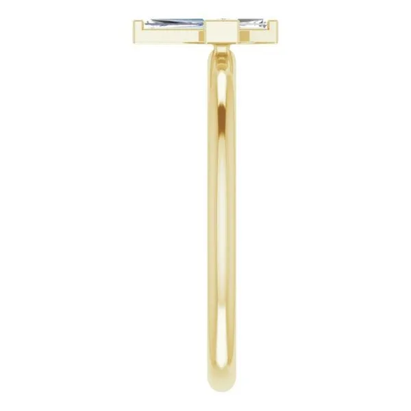 Accented Stackable Cross Ring Image 4 Hopman Jewelers Elkhart, IN