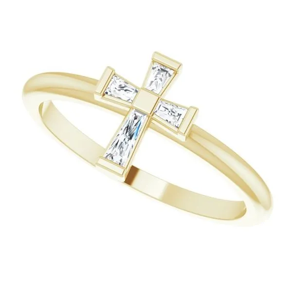 Accented Stackable Cross Ring Image 5 Cherry Street Jewelers Tulsa, OK