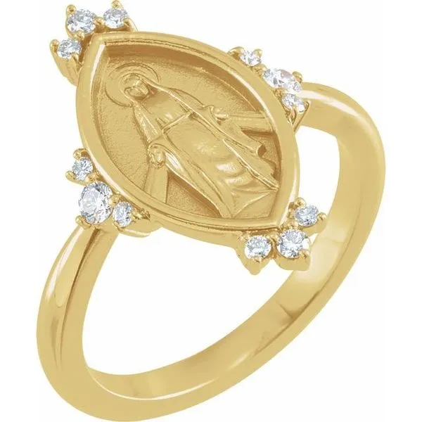 Miraculous Medal Ring James & Williams Jewelers Berwyn, IL