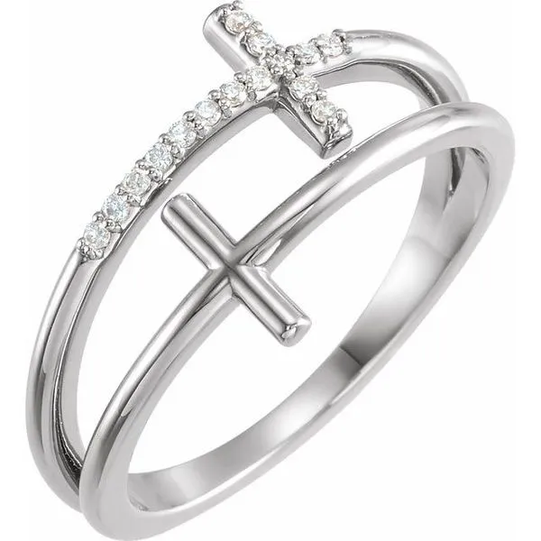 Sideways Cross Ring Hopman Jewelers Elkhart, IN