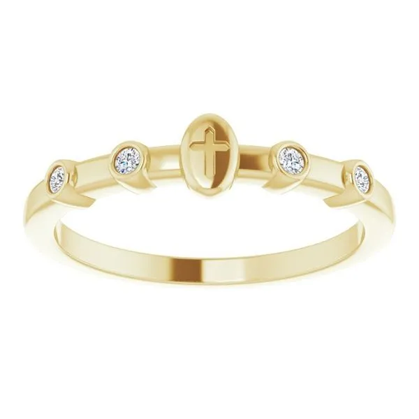 Stackable Cross Ring Image 3 Hopman Jewelers Elkhart, IN