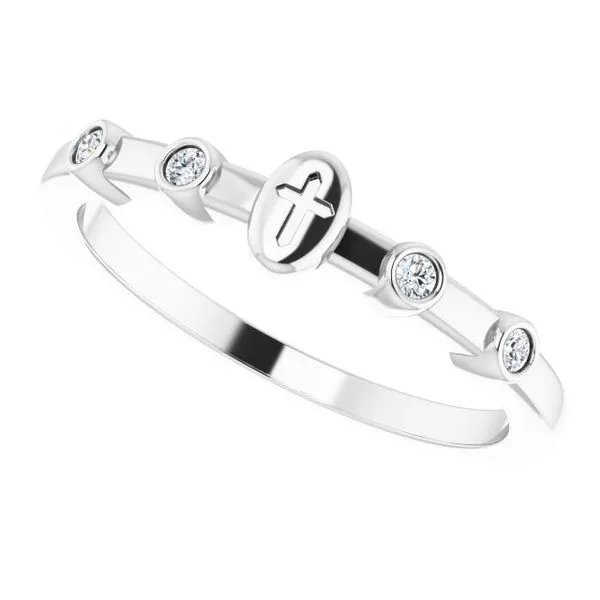 Stackable Cross Ring Image 5 Hopman Jewelers Elkhart, IN