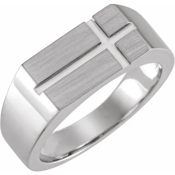 Rectangle Cross Signet Ring Hopman Jewelers Elkhart, IN
