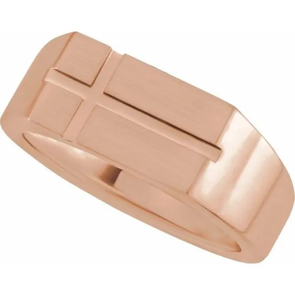 Rectangle Cross Signet Ring Hopman Jewelers Elkhart, IN