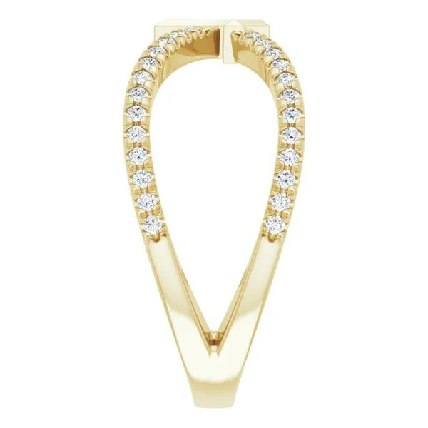 French-Set Cross Ring Image 4 Cherry Street Jewelers Tulsa, OK