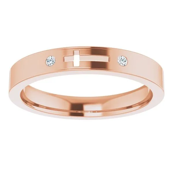 Pierced Cross Stackable Ring Image 3 Milan's Jewelry Inc Sarasota, FL