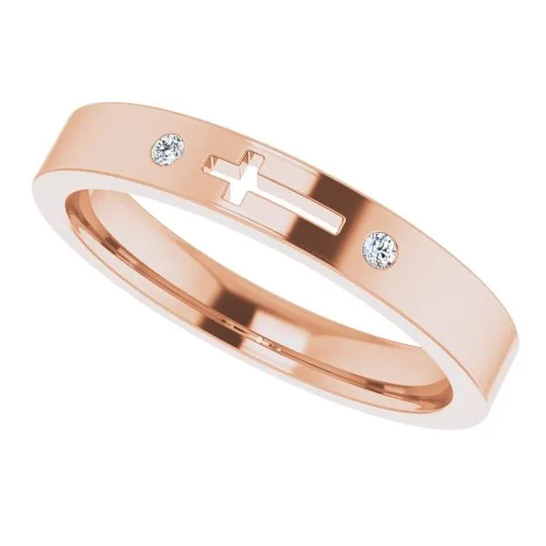 Pierced Cross Stackable Ring Image 5 Jewelry Design Studio Jensen Beach, FL