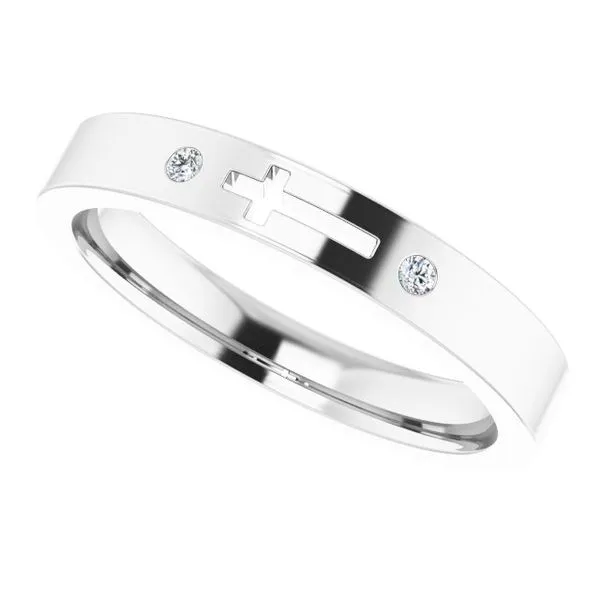 Pierced Cross Stackable Ring Image 5 Jewelry Design Studio Jensen Beach, FL