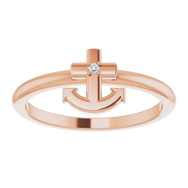 Cross Anchor Ring Image 3 Hopman Jewelers Elkhart, IN