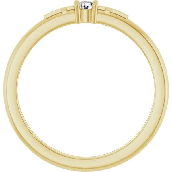 Cross Promise Ring Image 2 D&M Jewelers Green Bay, WI