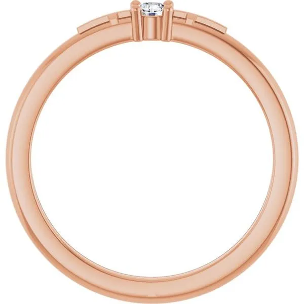 Cross Promise Ring Image 2 Milan's Jewelry Inc Sarasota, FL