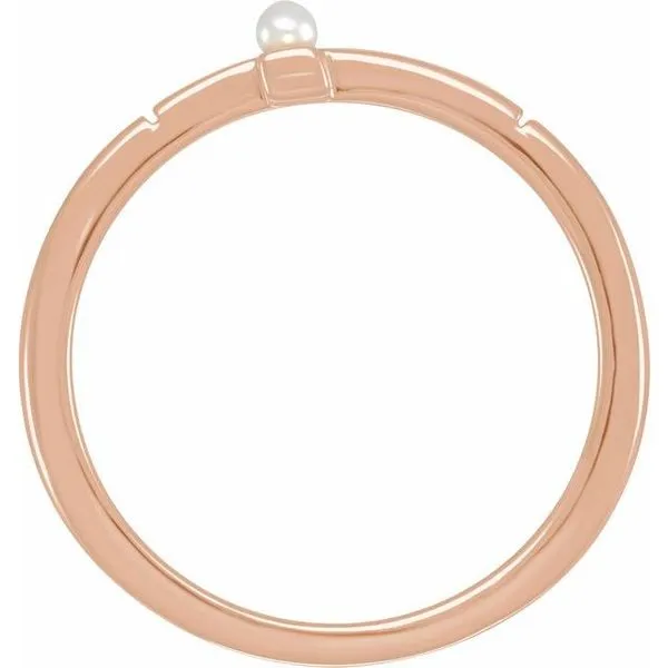 Pearl Sideways Cross Ring Image 2 Cherry Street Jewelers Tulsa, OK