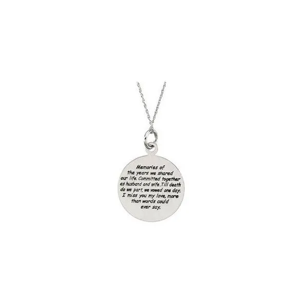 Comfort Wear Jewelry™ Loss of a Spouse Necklace Image 2 Jewelry Design Studio Jensen Beach, FL