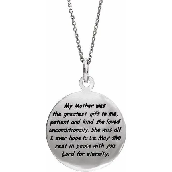 Comfort Wear Jewelry™ Loss of a Mother Necklace Image 3 Jewelry Design Studio Jensen Beach, FL