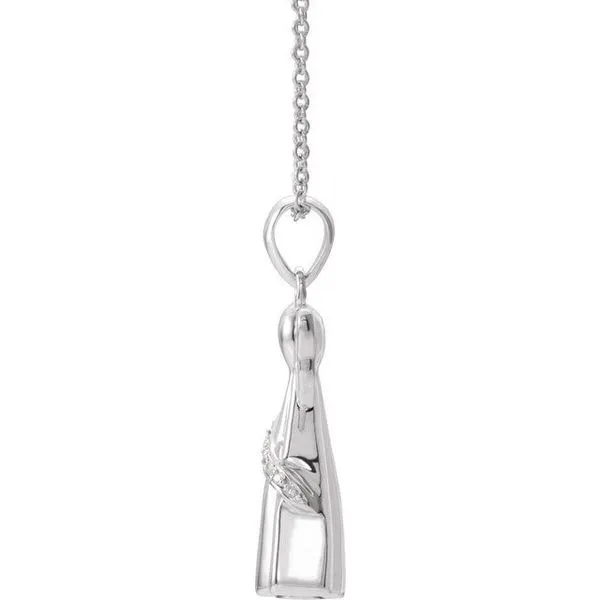 Angel Ash Holder Necklace Image 2 D'Errico Jewelry Scarsdale, NY