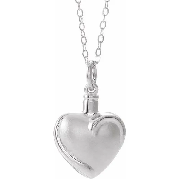 Heart Ash Holder Necklace D'Errico Jewelry Scarsdale, NY