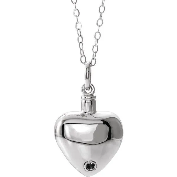 Heart Ash Holder Necklace Image 3 Hopman Jewelers Elkhart, IN