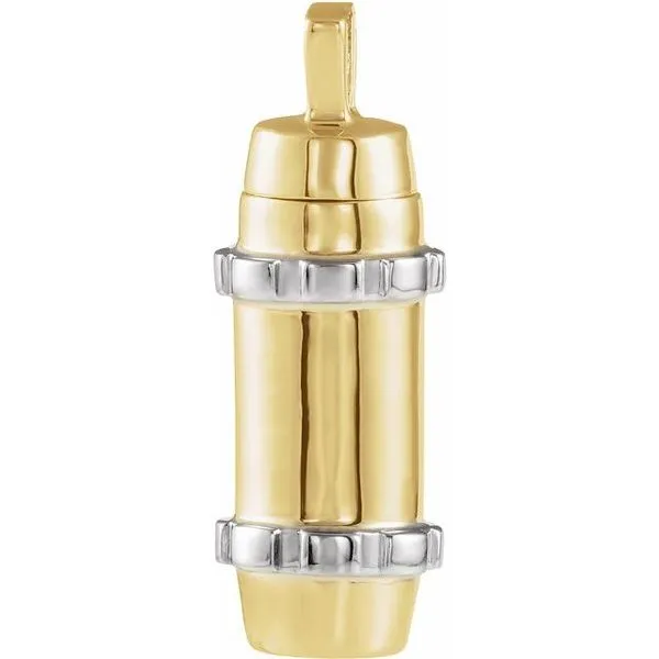 Cylinder Ash Holder Pendant Image 2 Rasmussen Jewelers Spanish Fork, UT