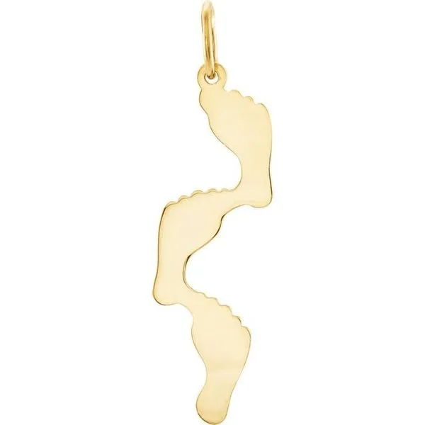 Footprints Pendant Image 3 Hopman Jewelers Elkhart, IN