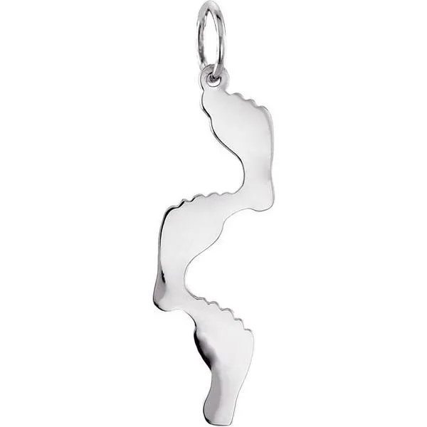 Footprints Pendant Image 3 Hopman Jewelers Elkhart, IN