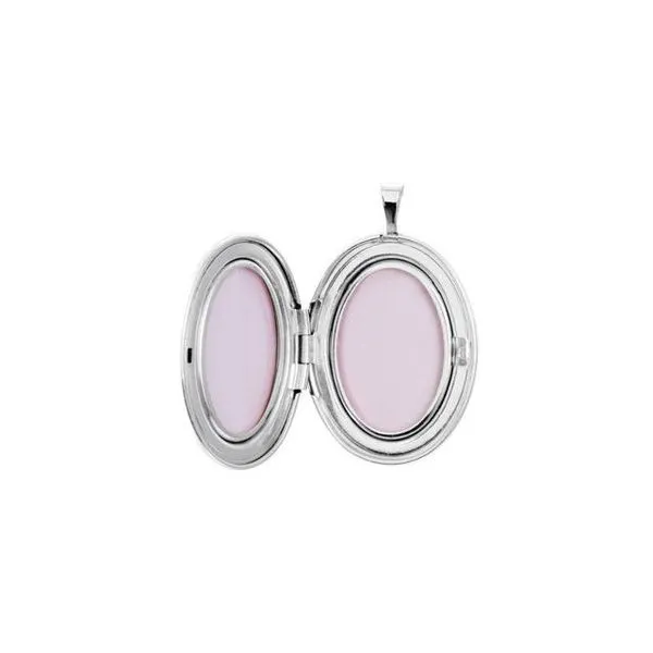 Oval Locket with Footprints Image 4 M. J. Thomas Jewelers, Ltd. Stratford, CT