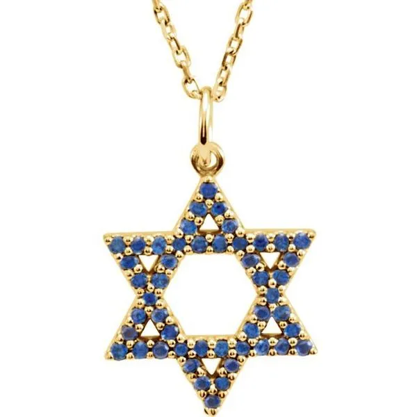 Accented Star of David Necklace Cherry Street Jewelers Tulsa, OK