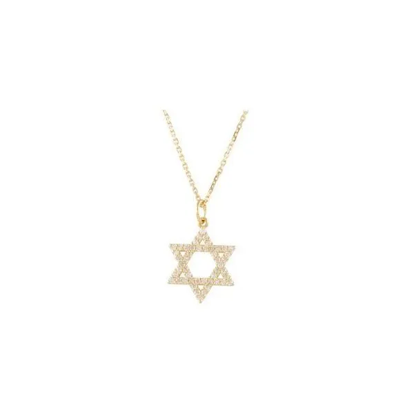 Accented Star of David Necklace Hopman Jewelers Elkhart, IN
