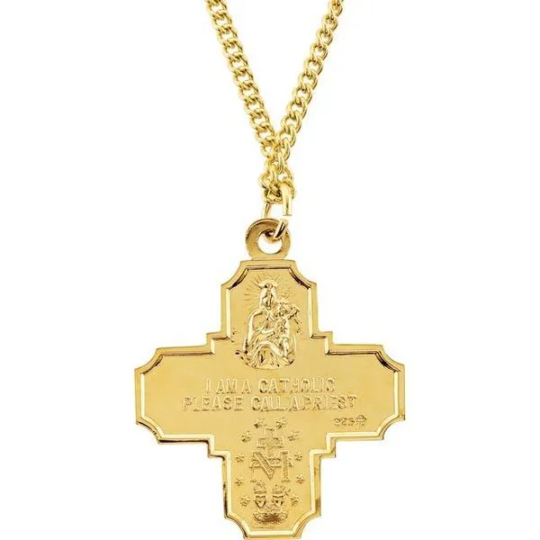 Four-Way Cross Necklace Image 3 Arnold's Jewelry and Gifts Logansport, IN