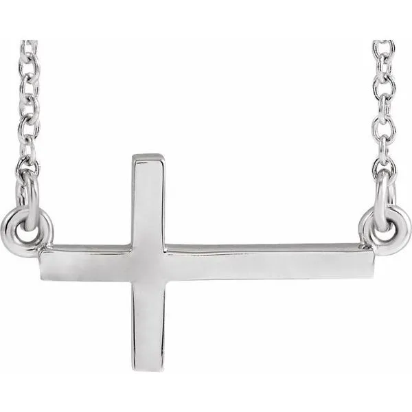 Sideways Cross Necklace Jewelry Design Studio Jensen Beach, FL