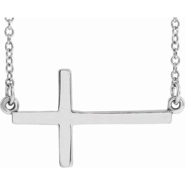 Sideways Cross Necklace Michael's Jewelry North Wilkesboro, NC