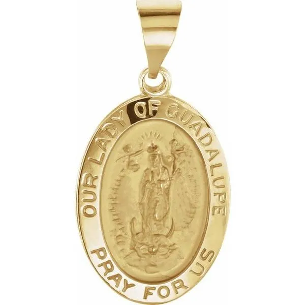 Hollow Our Lady of Guadalupe Medal J. Meredith Jewelers Delafield, WI