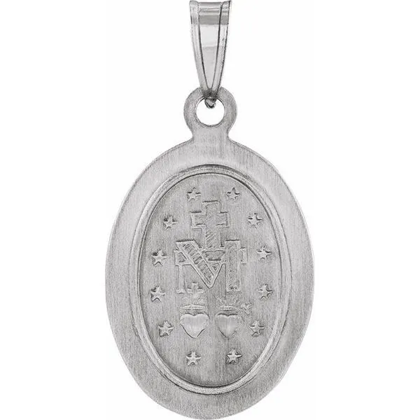 Hollow Miraculous Medal Image 3 Studio D Jewelers Woodstock, IL
