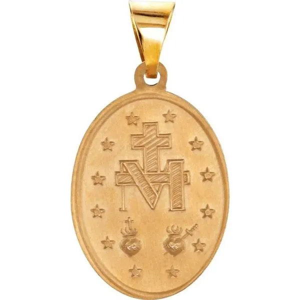 Hollow Miraculous Medal Image 2 Trenton Jewelers Ltd. Trenton, MI