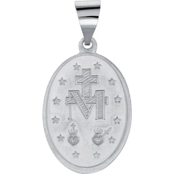 Hollow Miraculous Medal Image 2 Trenton Jewelers Ltd. Trenton, MI