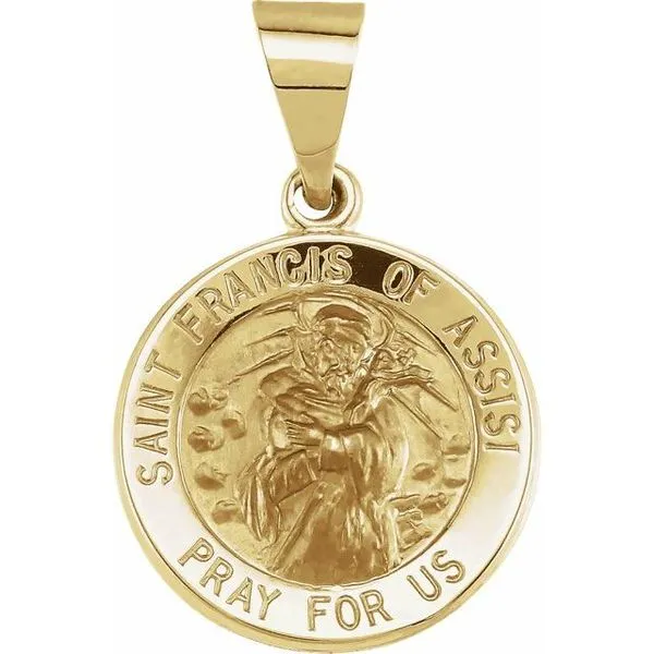Hollow St. Francis of Assisi Medal Diny's Jewelers Middleton, WI