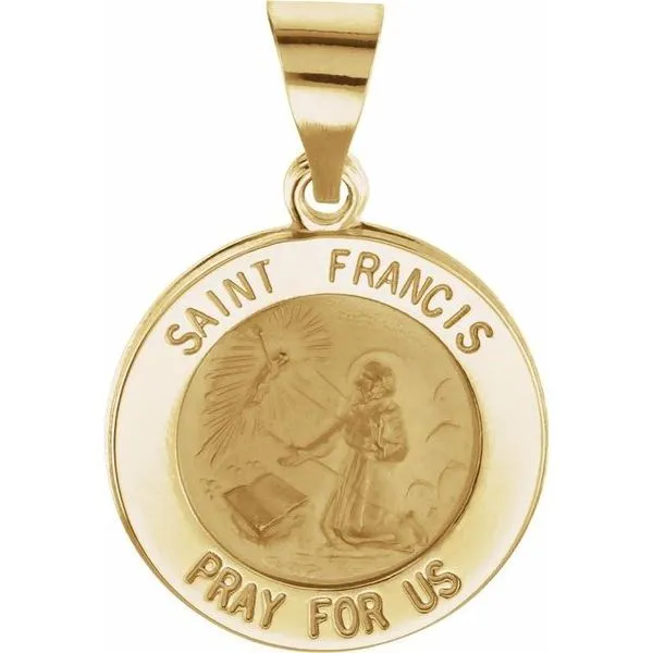 Hollow St. Francis Medal J. Meredith Jewelers Delafield, WI