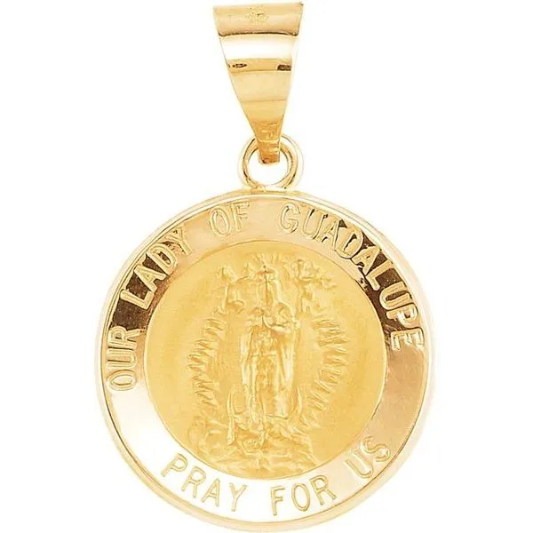 Hollow Our Lady of Guadalupe Medal Hopman Jewelers Elkhart, IN
