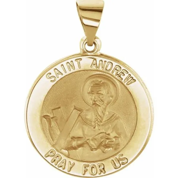 Hollow St. Andrew Medal Linwood Custom Jewelers Linwood, NJ