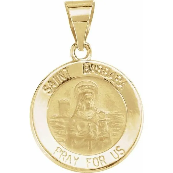 Hollow St. Barbara Medal Hopman Jewelers Elkhart, IN