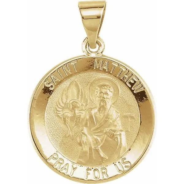 Hollow St. Matthew Medal J. Meredith Jewelers Delafield, WI